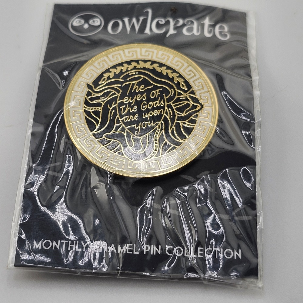 NEW OWLCRATE ENAMEL PIN JANUARY‎ 2021 BOX #71 FROM OLYMPUS WITH LOVE MEDUSA